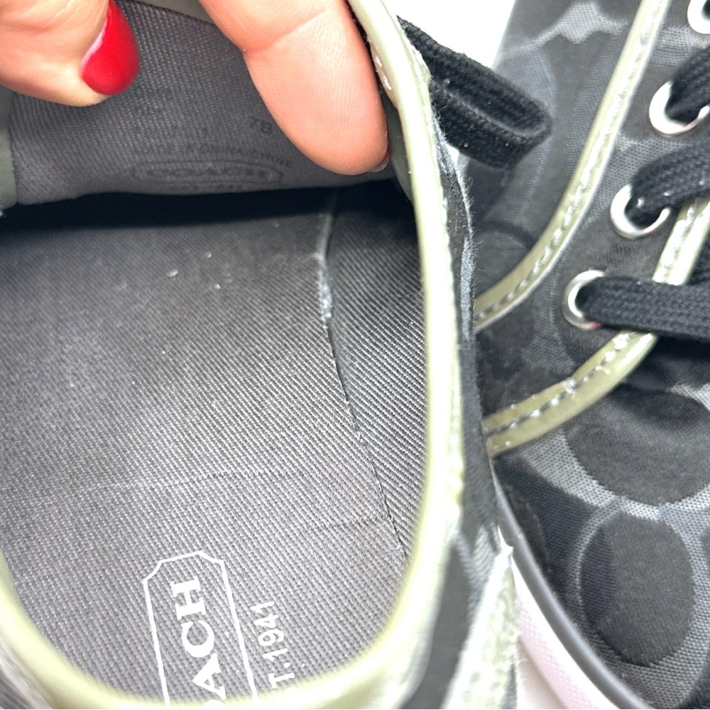 Coach Black and Gray Women's Sneakers - Picture 11 of 11